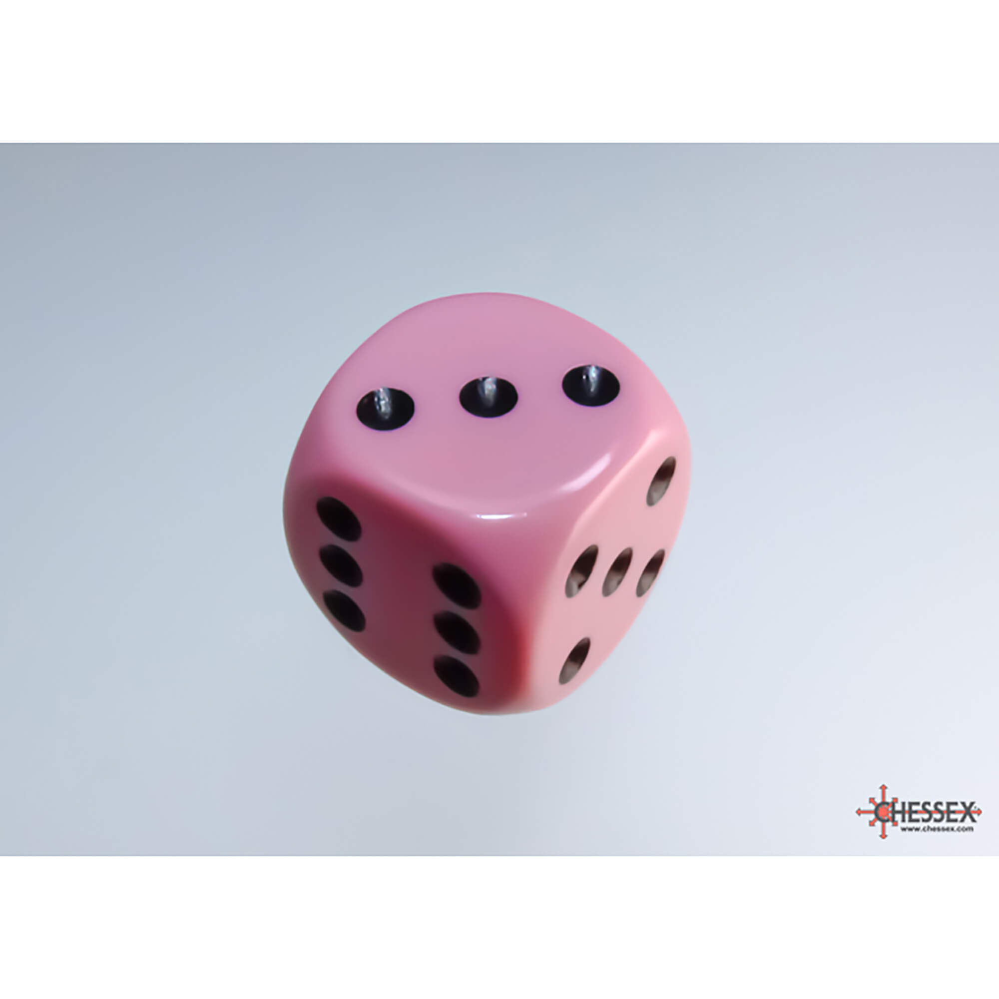 Chessex Opaque Pastel Pink sada kostek D6 12ks