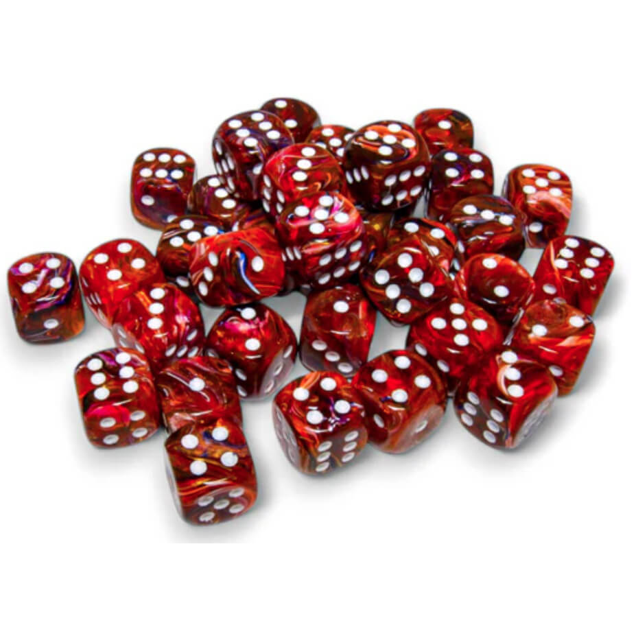 Chessex Festive Symphony kostky D6 36 ks 12 mm