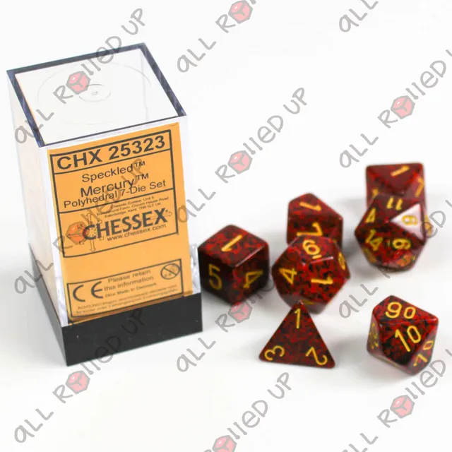 Chessex Speckled Mercury polyhedrální sada 7 kostek