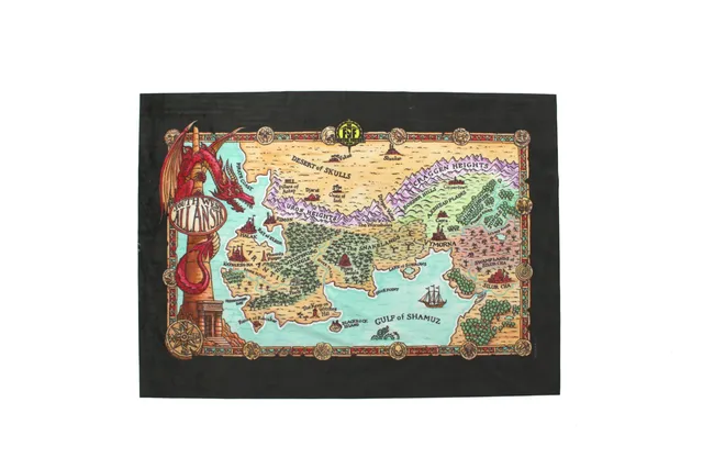 All Rolled Up Fighting Fantasy South West Allansia mapa A3