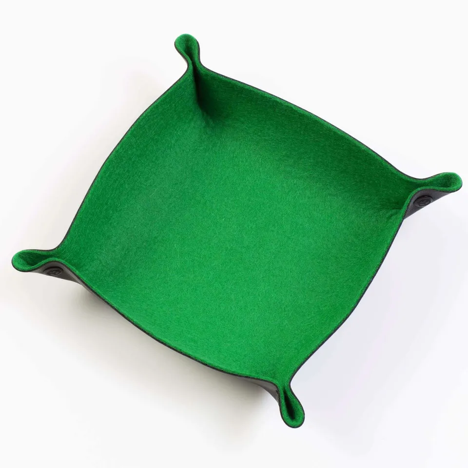 All Rolled Up Poker Green Felt skládací tray na kostky plst