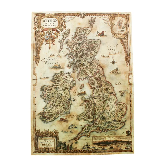 All Rolled Up Mythic Britain mapa A3 sametová
