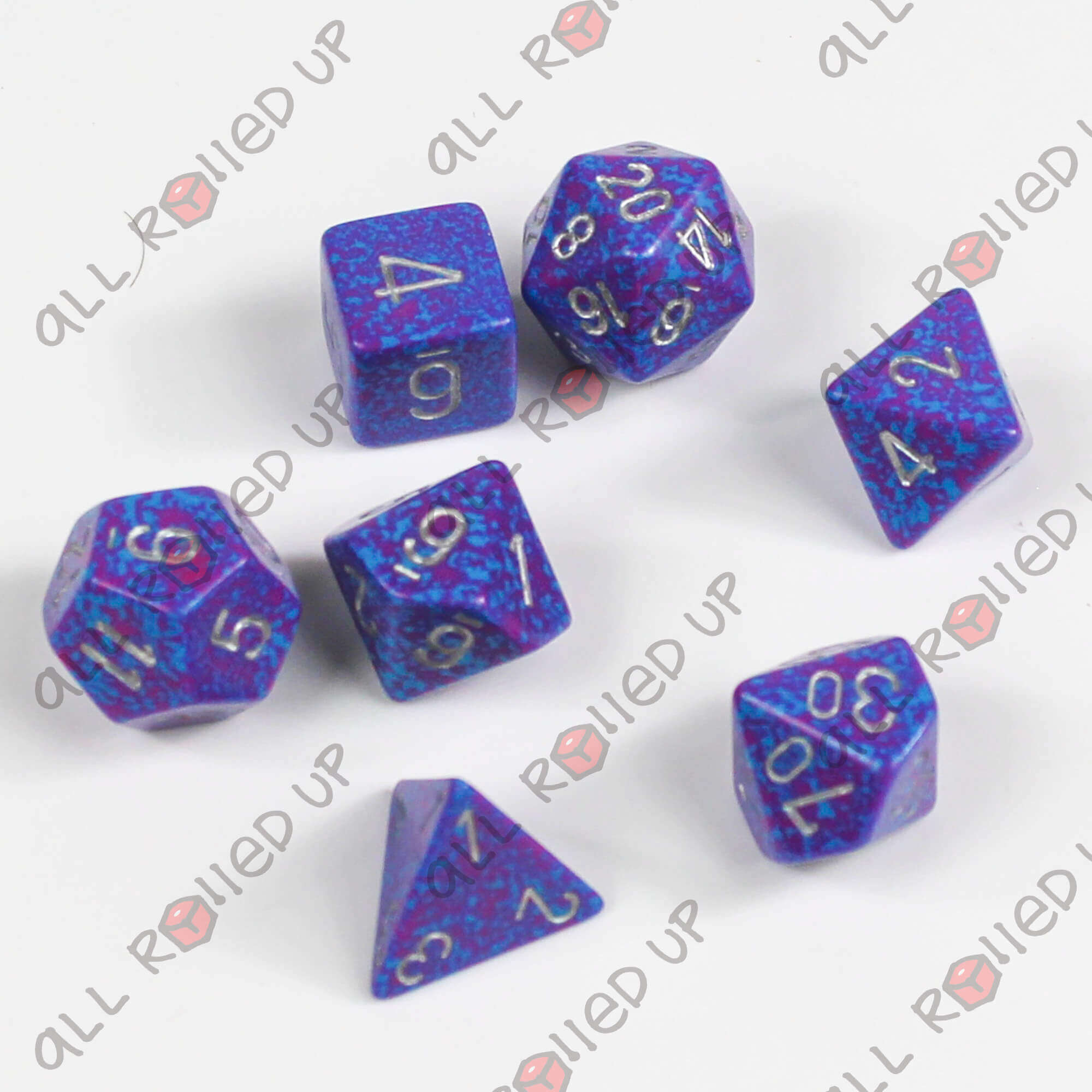 Chessex Speckled Silver Tetra sada kostek 7 ks