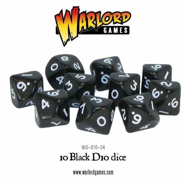 Geek Mod D10 Dice Pack Black kostky 10 ks