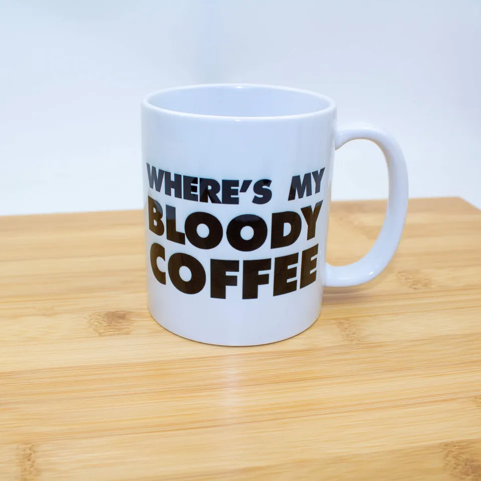 All Rolled Up Where’s My Bloody Coffee Mug hrnek 11 Oz keramický