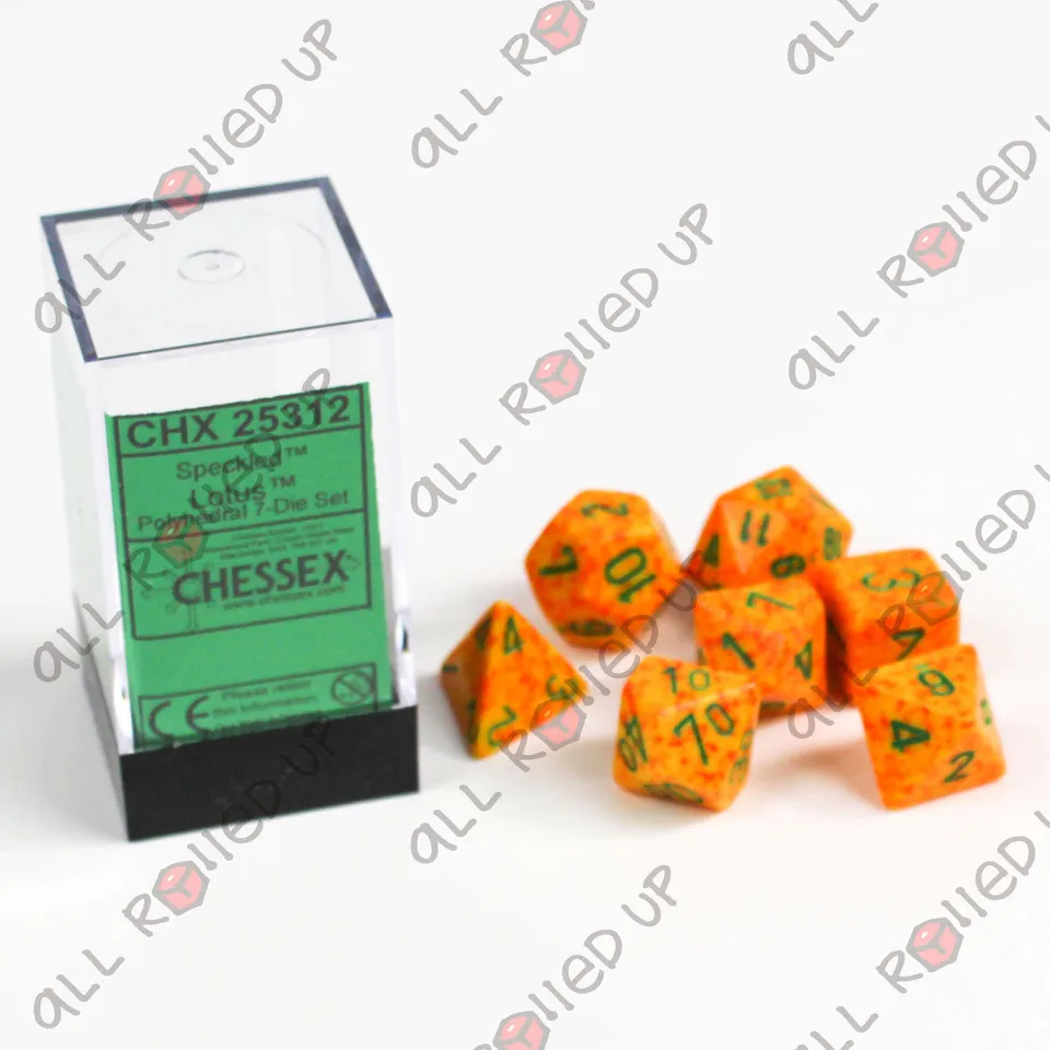 Chessex Speckled Lotus sada kostek 7ks polyhedrální