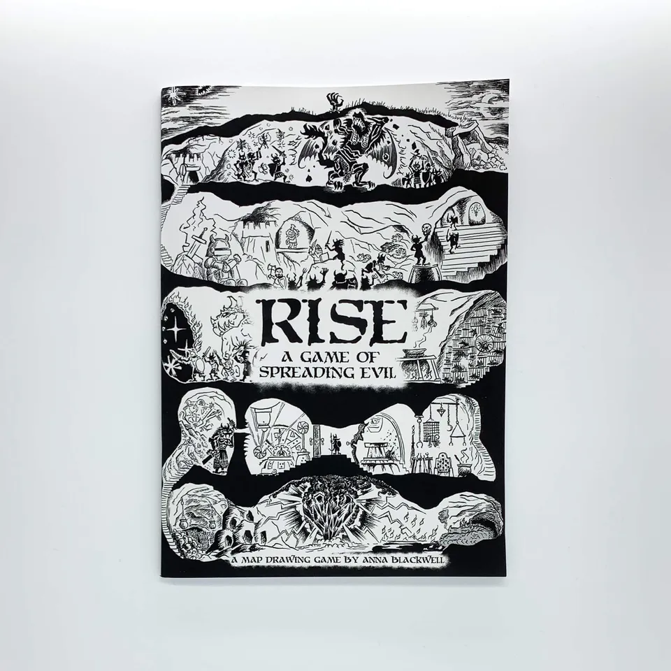 All Rolled Up RISE Spreading Evil zine hra dungeon