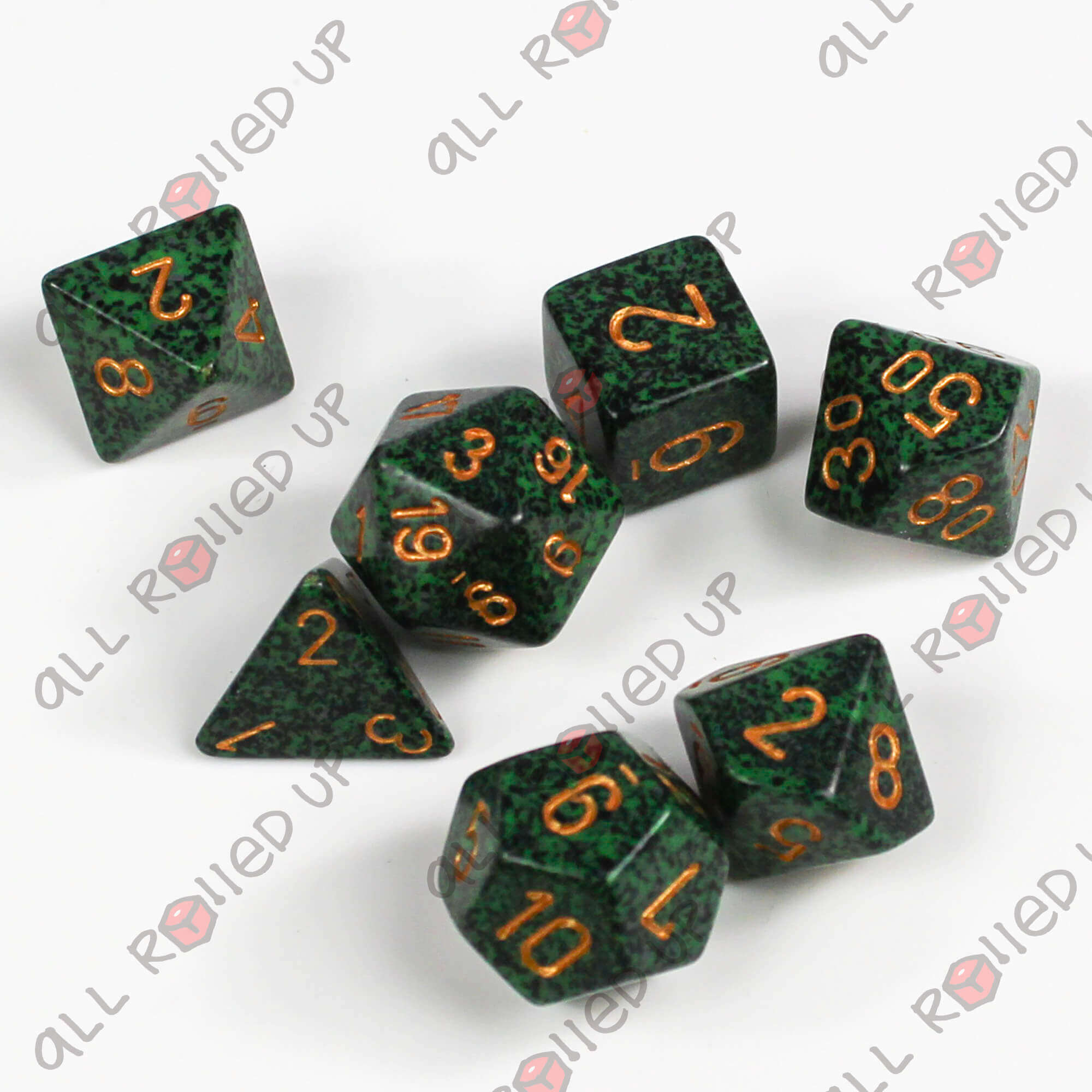 Chessex Speckled Golden Recon sada kostek 7ks zlatá
