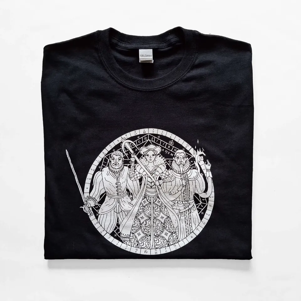 All Rolled Up Dee Sanction tričko John Dee's Angels černé