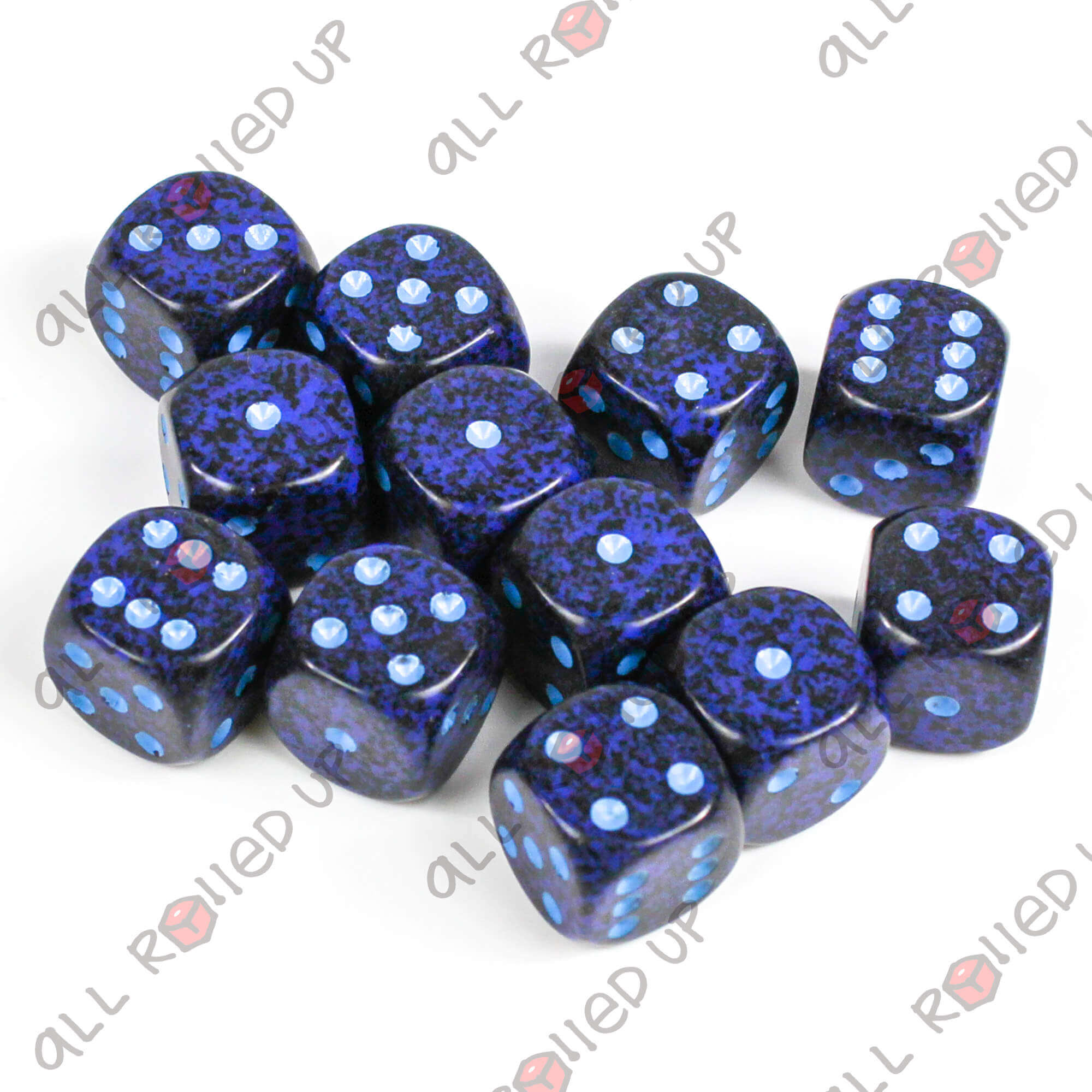 Chessex Speckled Cobalt kostky D6 sada 12 ks 16 mm