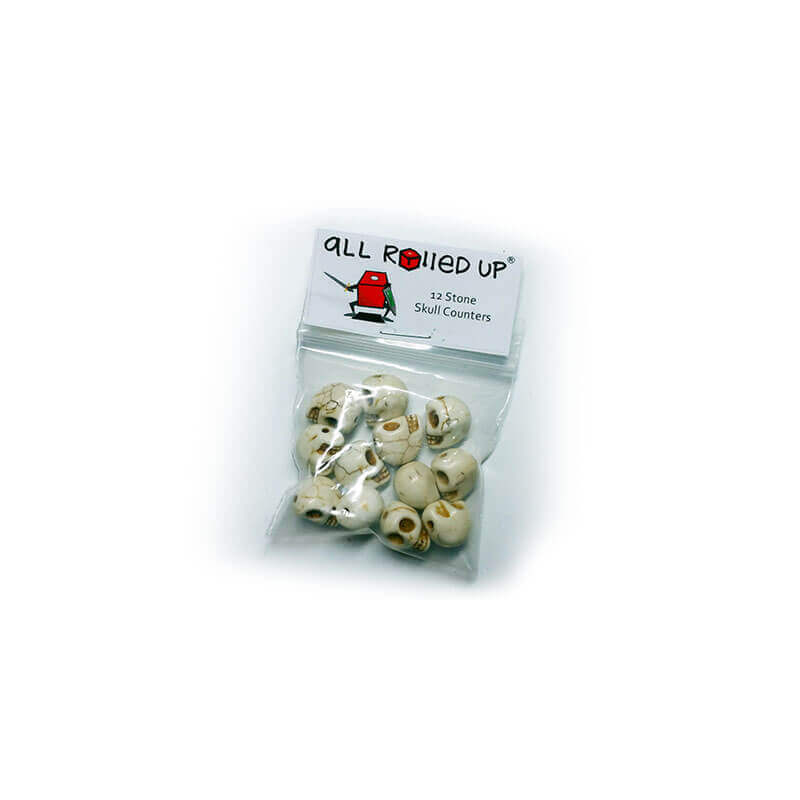 All Rolled Up Skull Tokens žetony lebky 12 ks