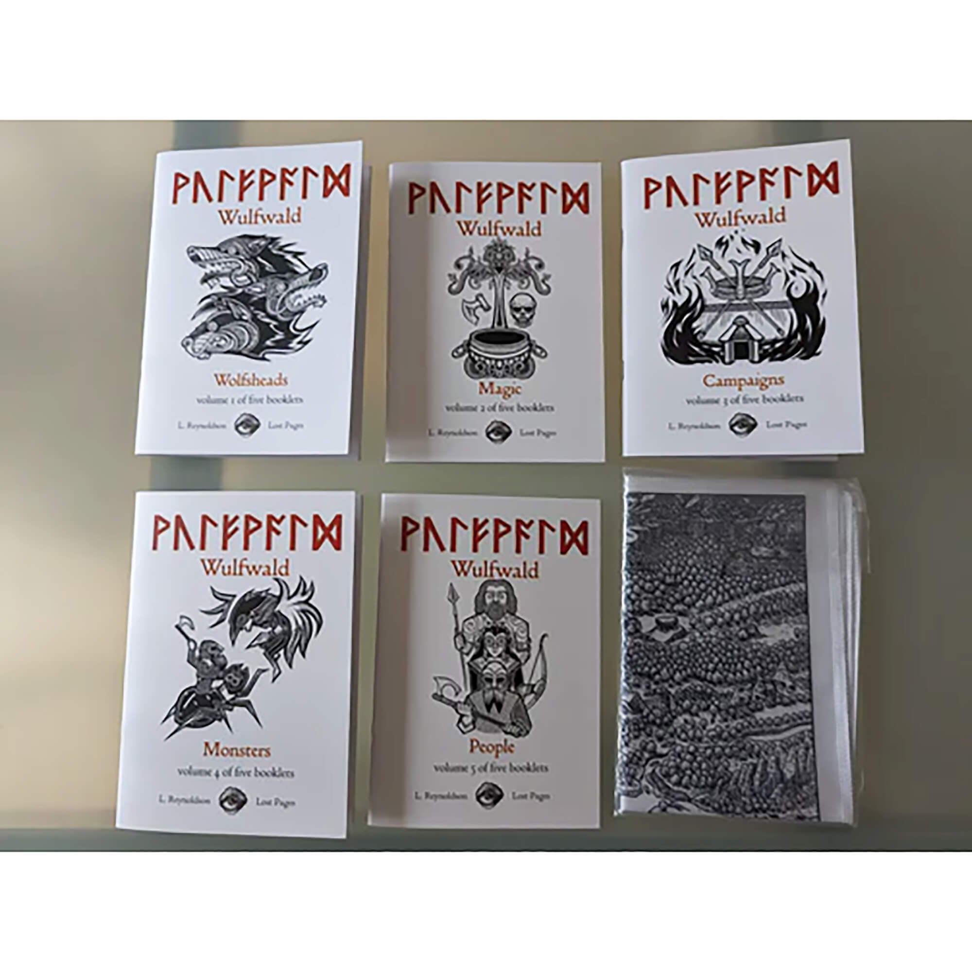 All Rolled Up Wulfwald Boxed Set RPG hra 5 sešitů