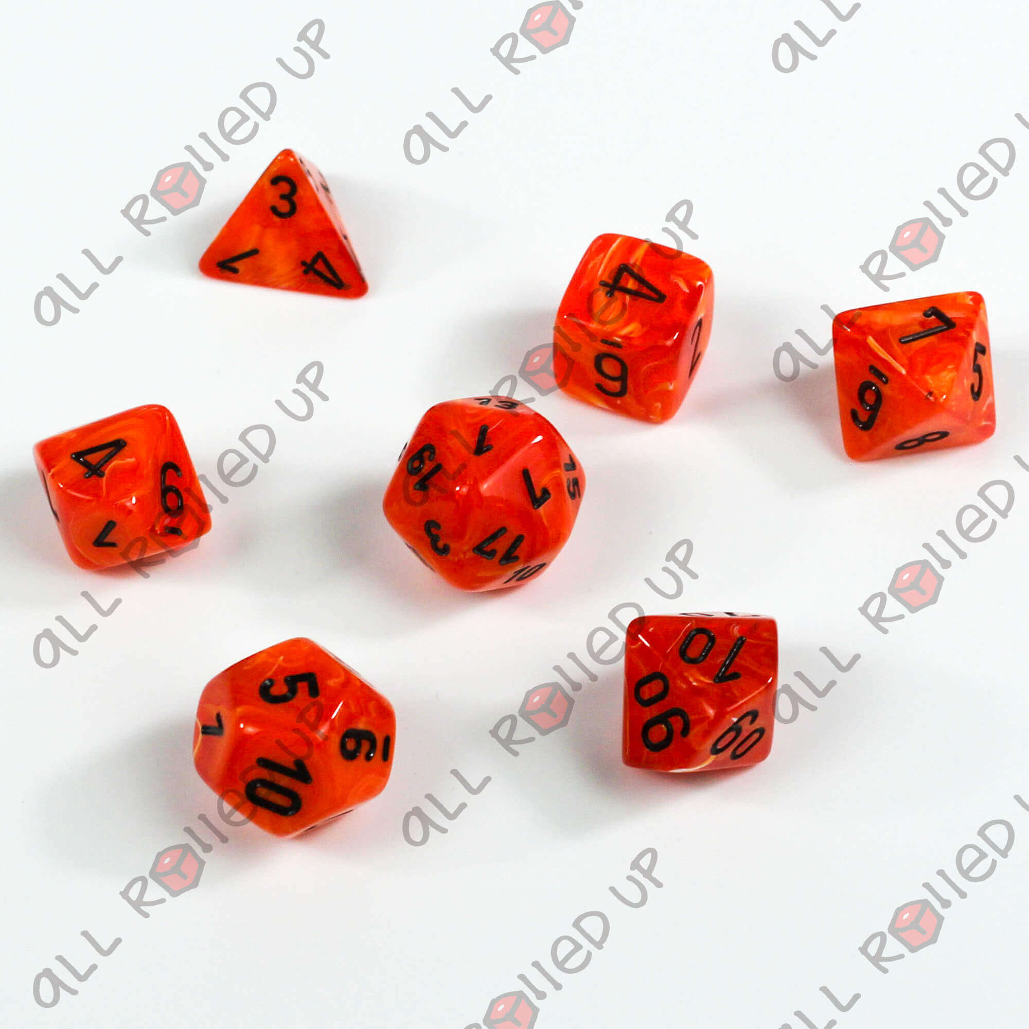 Chessex Vortex CHX27433 sada kostek oranžová 7 ks