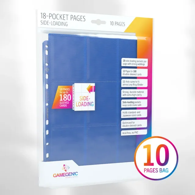Gamegenic 18-Pocket Pages stránky do alba 10 ks zboku