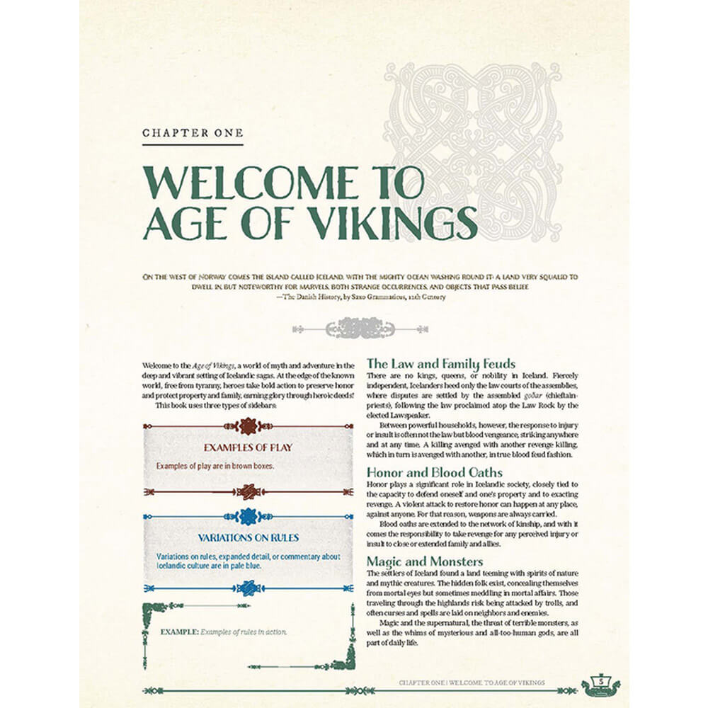 Chaosium Age of Vikings RPG příručka anglicky