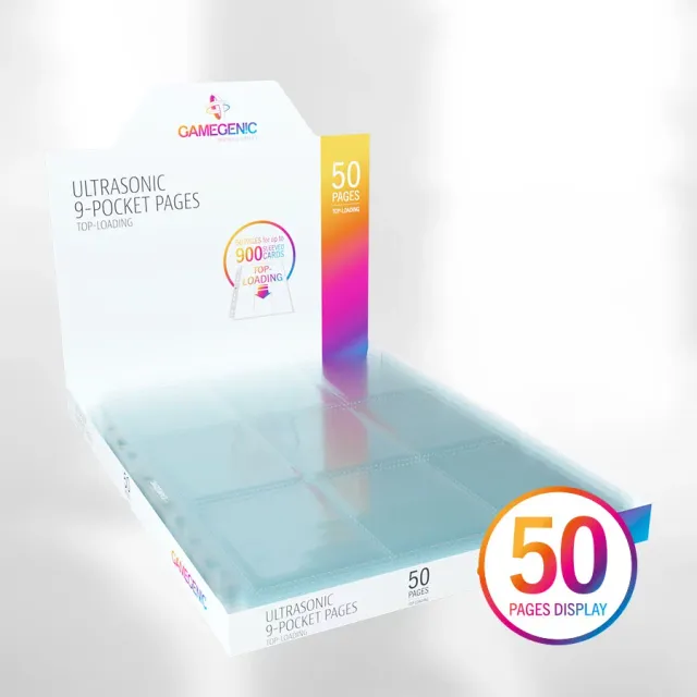 Gamegenic Ultrasonic 9-Pocket stránky do alba 50 ks shora