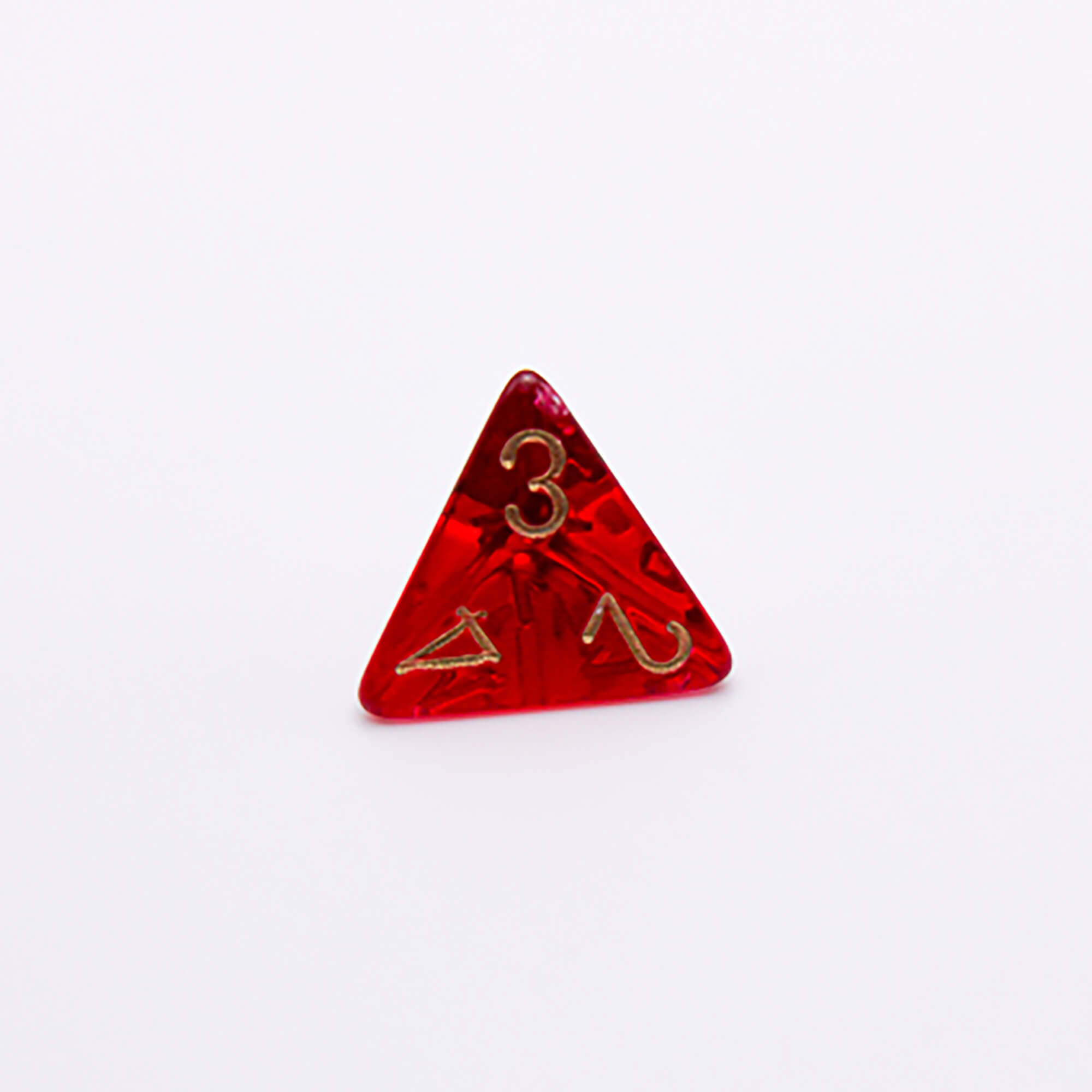 Chessex Lab Dice Wave 7 polyhedrální kostky Crimson Gold 8ks