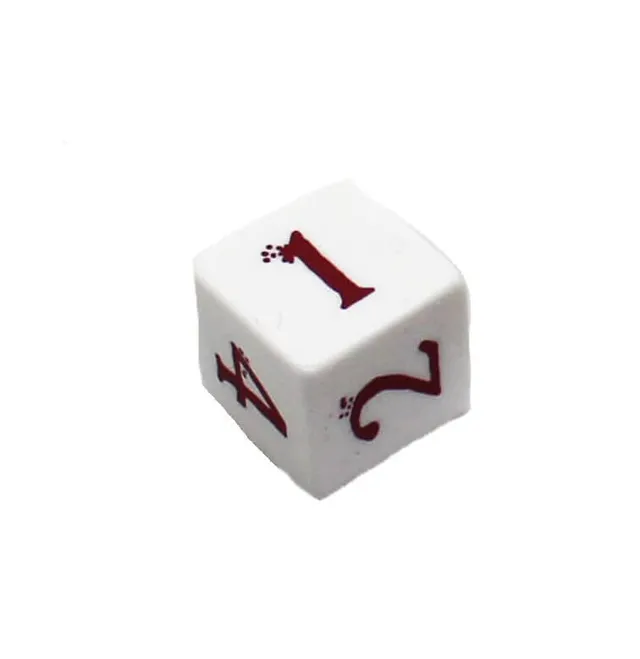 SINS White Sigil kostka D6 bílá klasická