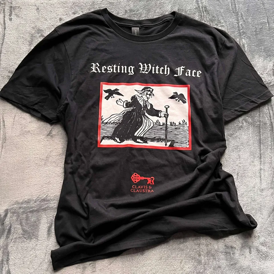 All Rolled Up Resting Witch Face tričko unisex černé