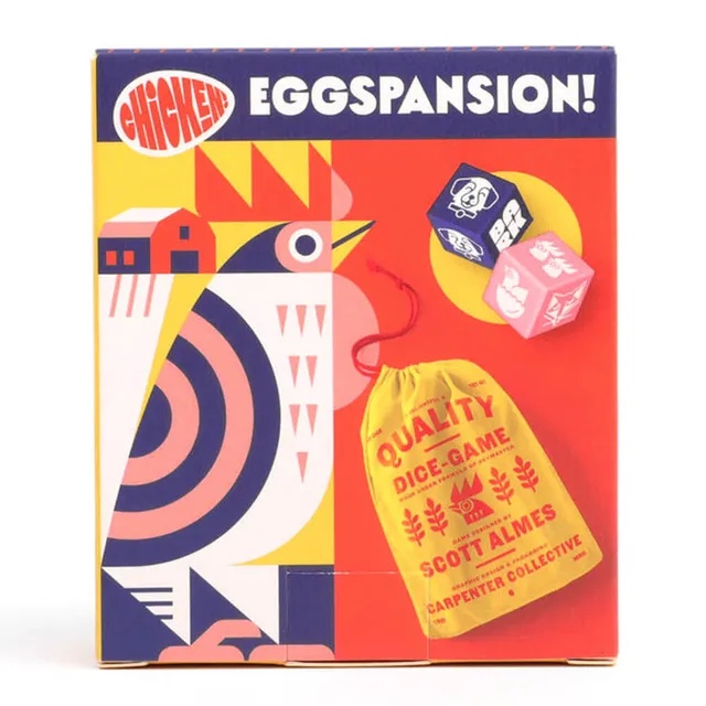 Chicken Eggspansion rozšíření kostkové hry s pytlíkem