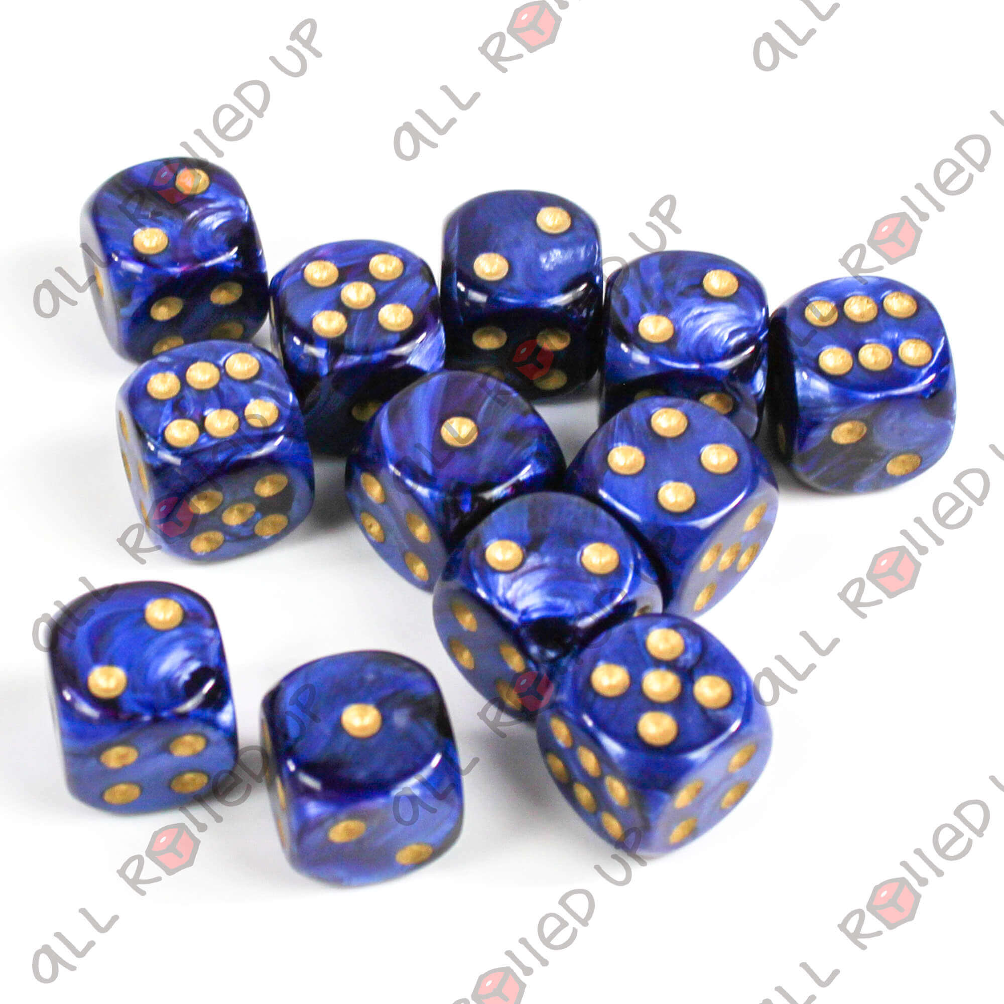 Chessex Scarab D6 kostky royal blue 12 ks 16mm