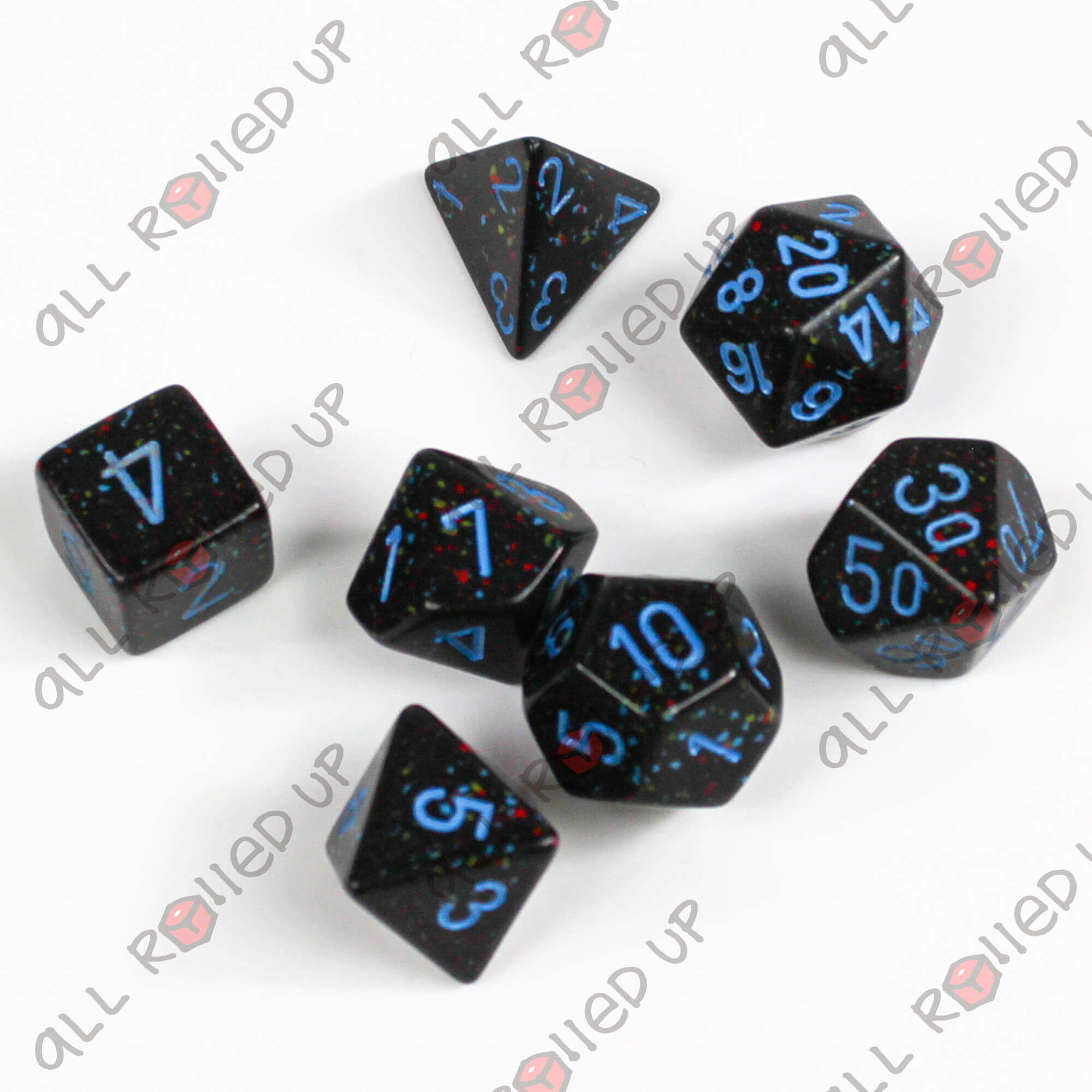 Chessex Speckled Blue Stars kostky 7 ks sada