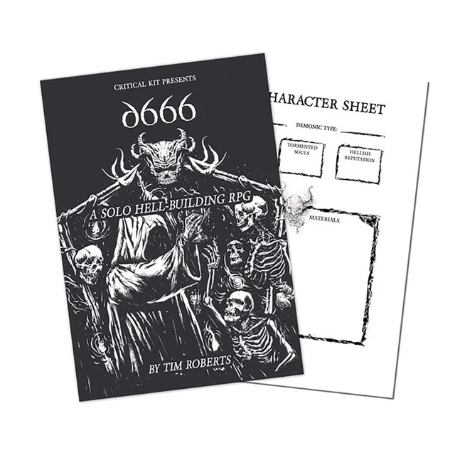 All Rolled Up d666 Zine sólová RPG hra 28 stran