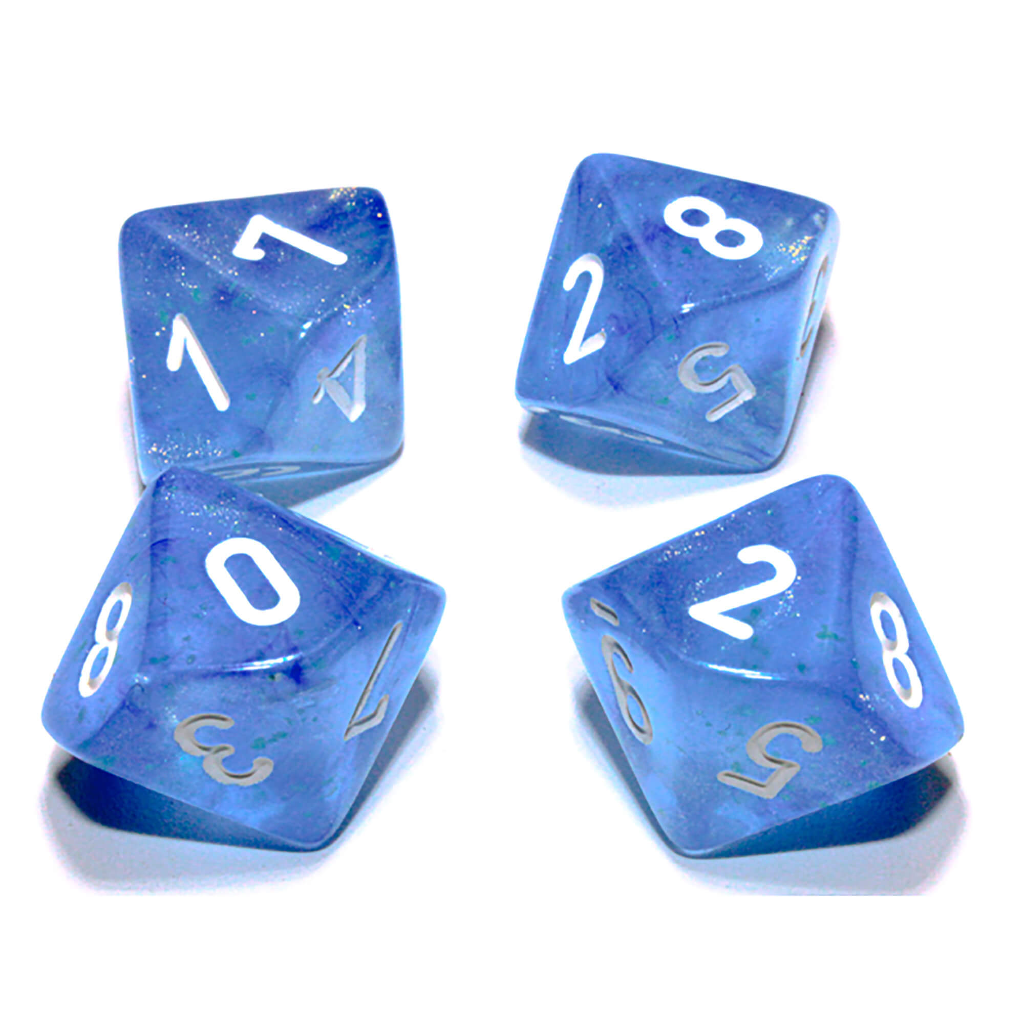 Chessex Borealis Sky Blue sada kostek D10 10 ks Luminary