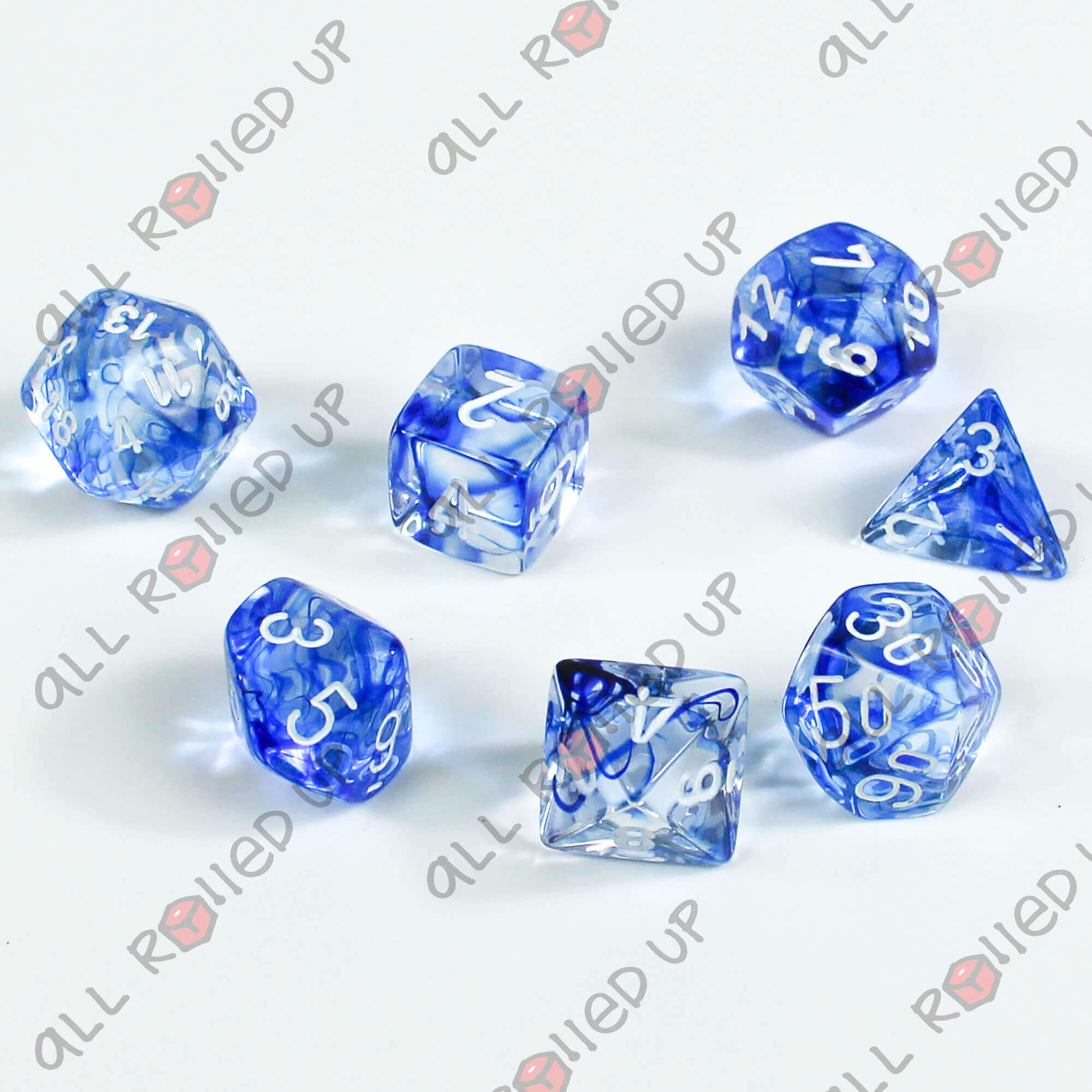 Chessex Nebula sada kostek CHX27466 tmavě modrá 7 ks