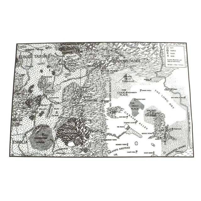 All Rolled Up Sartar RuneQuest sametová mapa A3