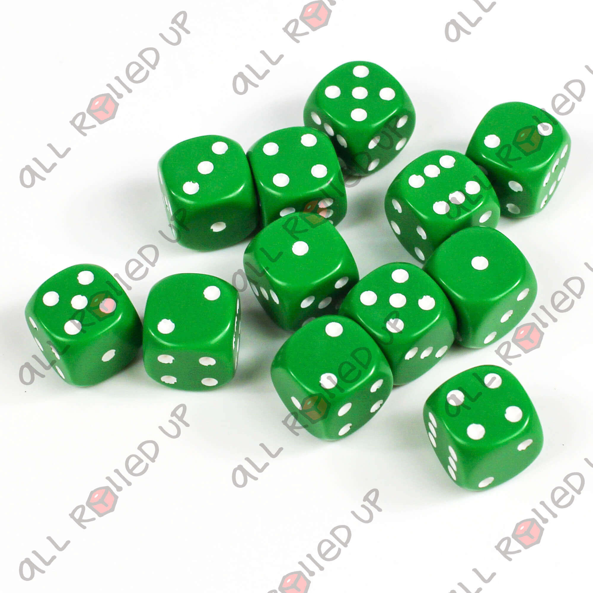 Chessex Opaque CHX25605 sada kostek D6 green white 12ks