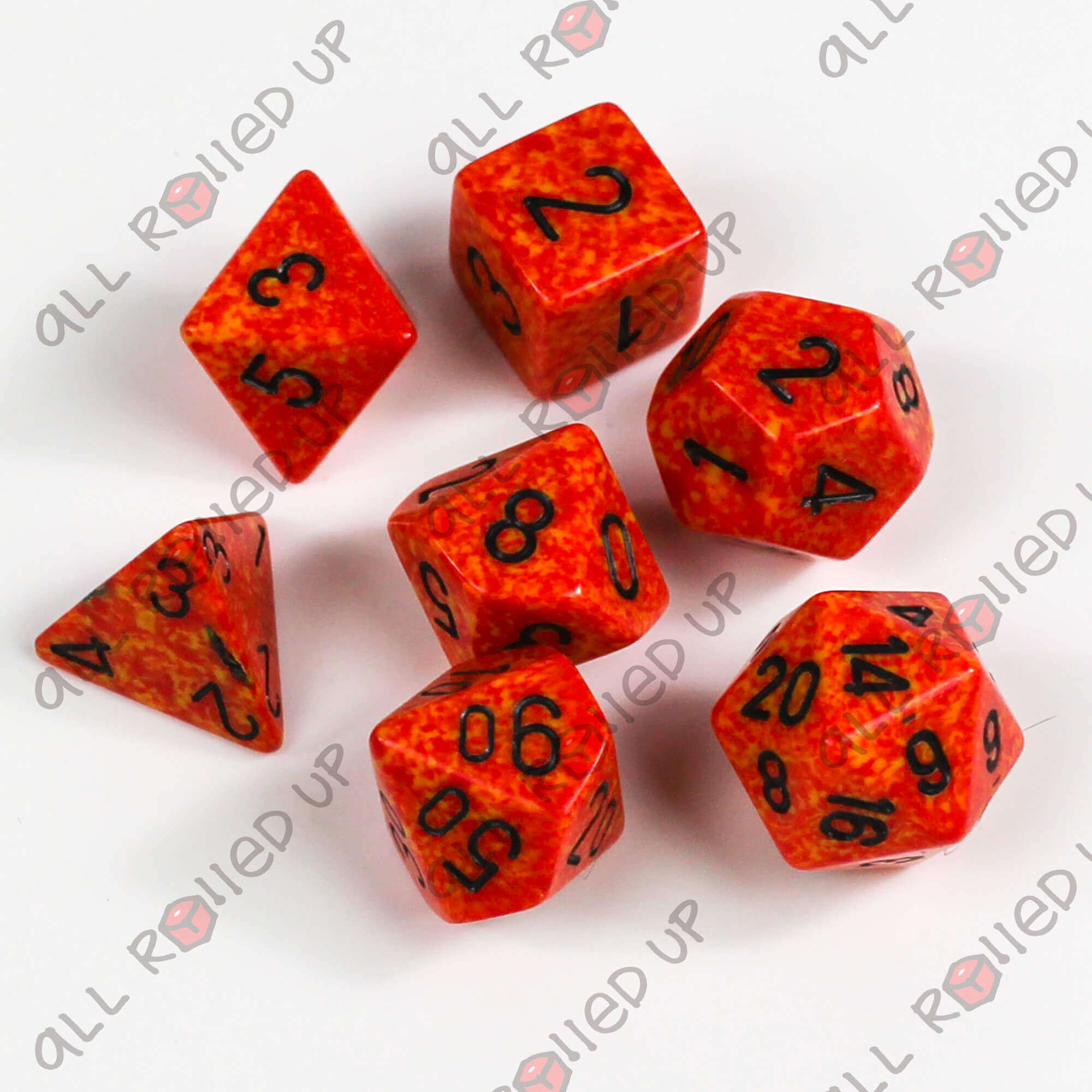 Chessex Speckled Fire polyhedrální sada kostek 7 ks