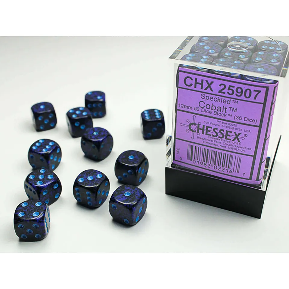 Chessex Speckled Cobalt kostky D6 36×12 mm