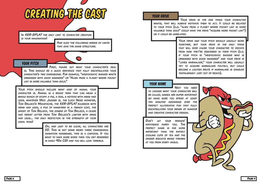 All Rolled Up Ker-Splat! RPG zine 72 stran