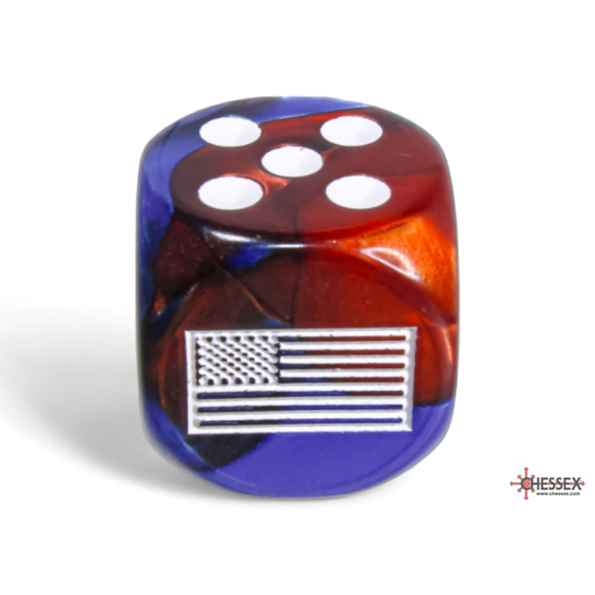 Chessex War Dice sada kostek D6 12ks modrá