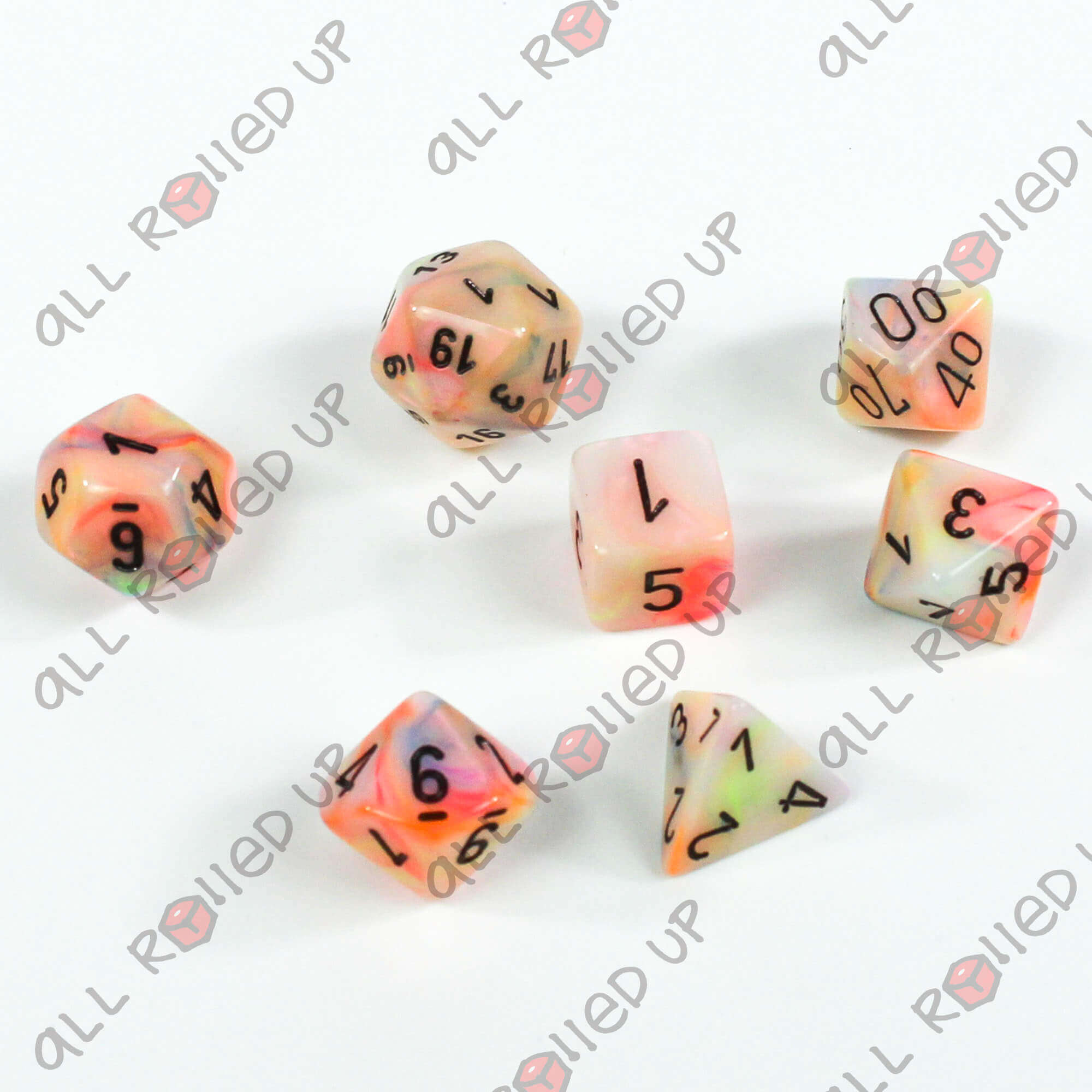 Chessex Festive Circus Black sada kostek 7 ks