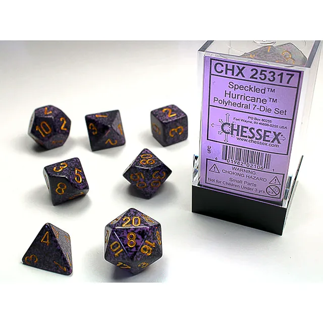 Chessex Speckled CHX25317 sada kostek Hurricane 7 ks
