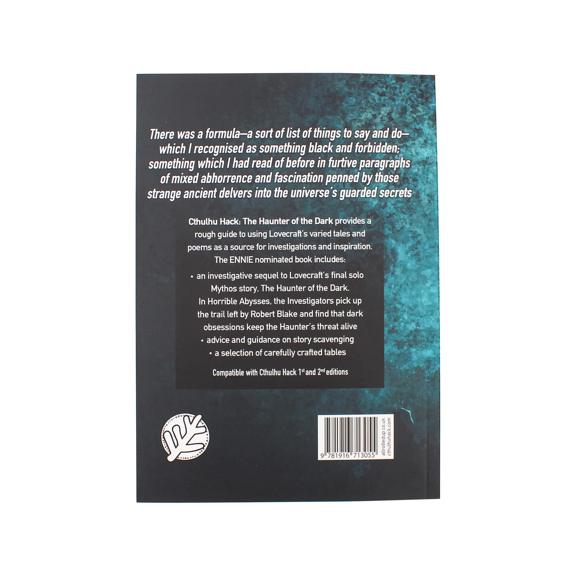 All Rolled Up Cthulhu Hack Haunter of the Dark 2e příručka