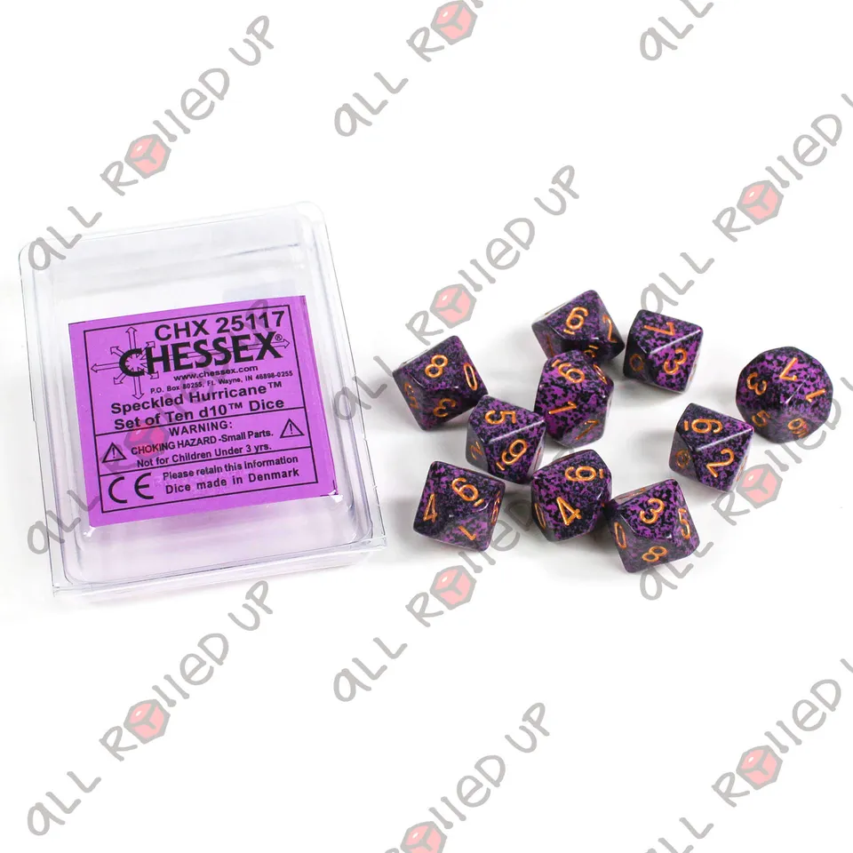 Chessex Speckled Hurricane sada kostek D10 10 ks