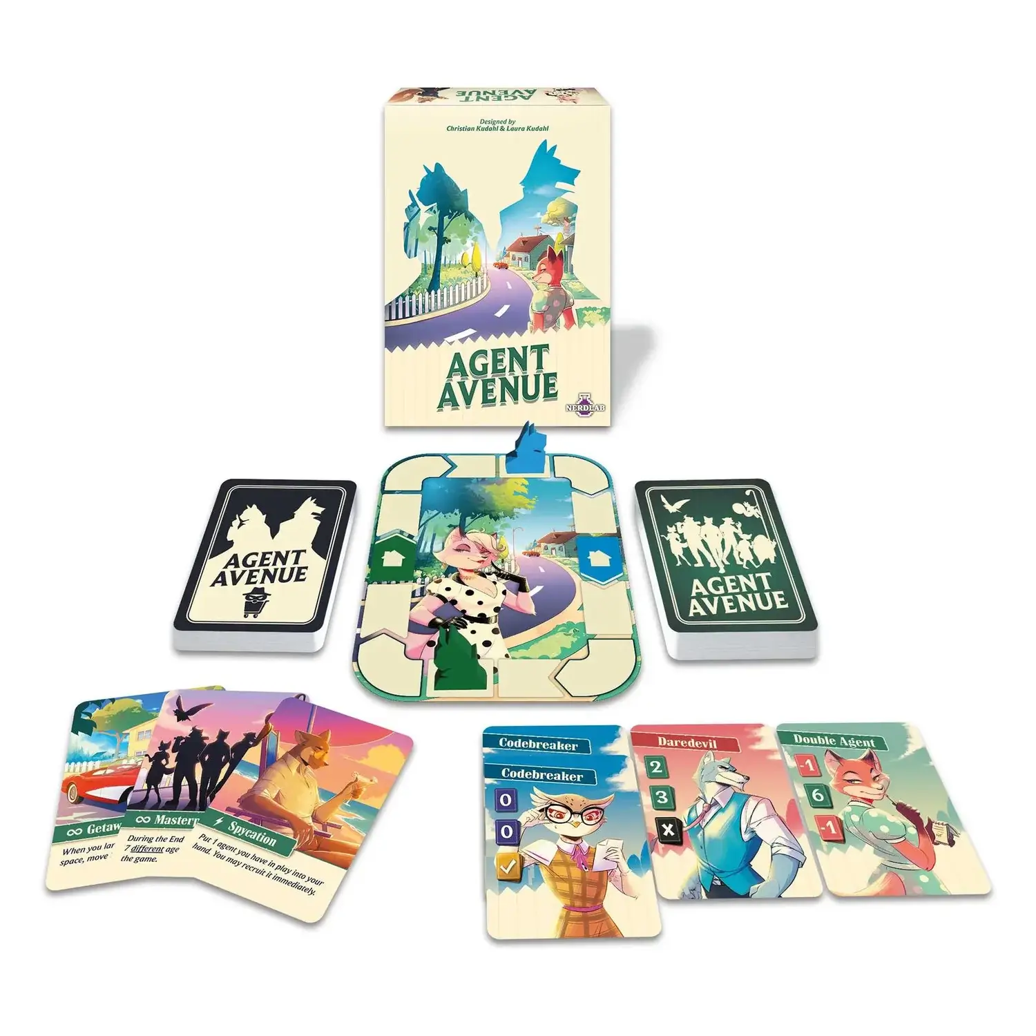 Nerdlab Agent Avenue karetní hra pro 2-4 hráče