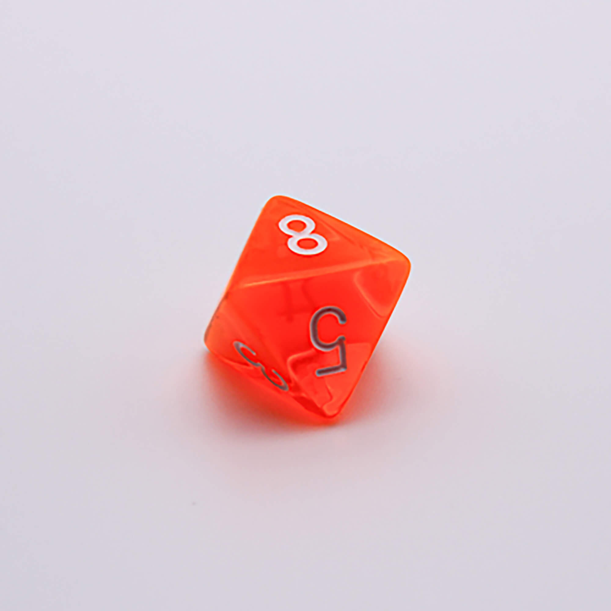 Chessex Lab Wave 7 sada kostek neon oranžová 8ks