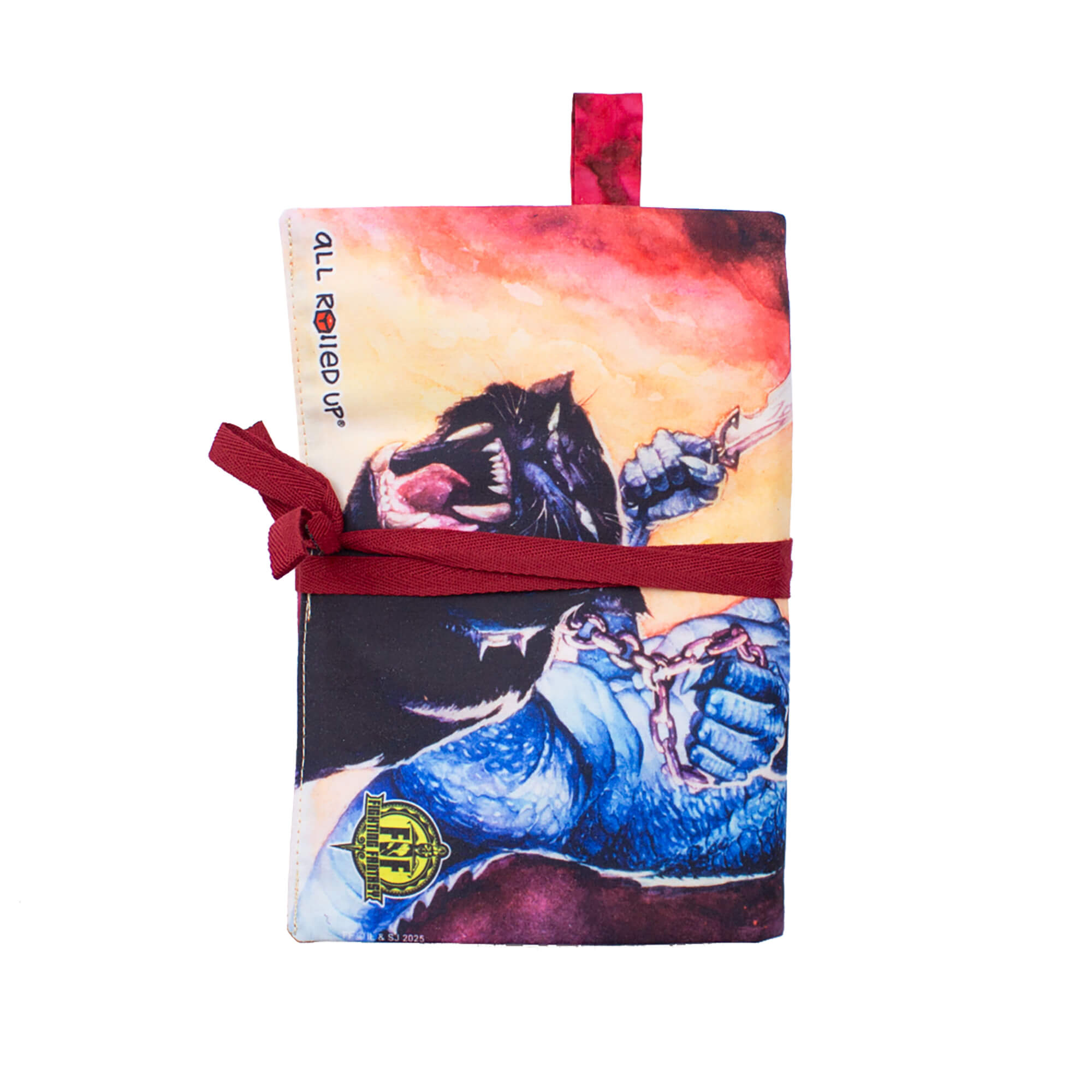 All Rolled Up Fighting Fantasy Island of the Lizard King rolovací pouzdro