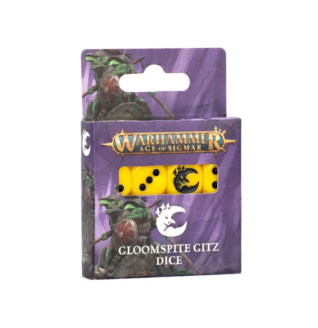 Warhammer Age of Sigmar Gloomspite Gitz kostky 16 ks