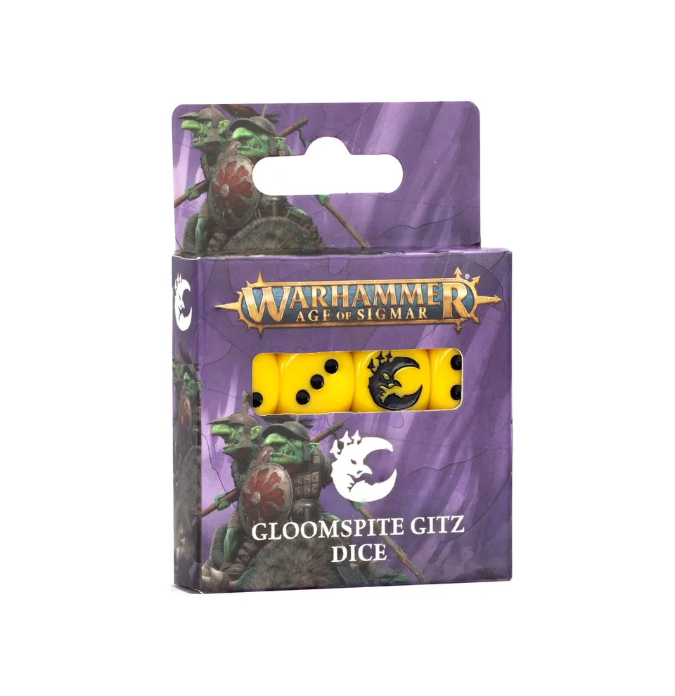 Warhammer Age of Sigmar Gloomspite Gitz kostky 16 ks