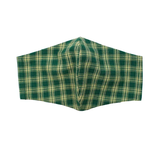All Rolled Up Checks Green rouška bavlněná dvouvrstvá