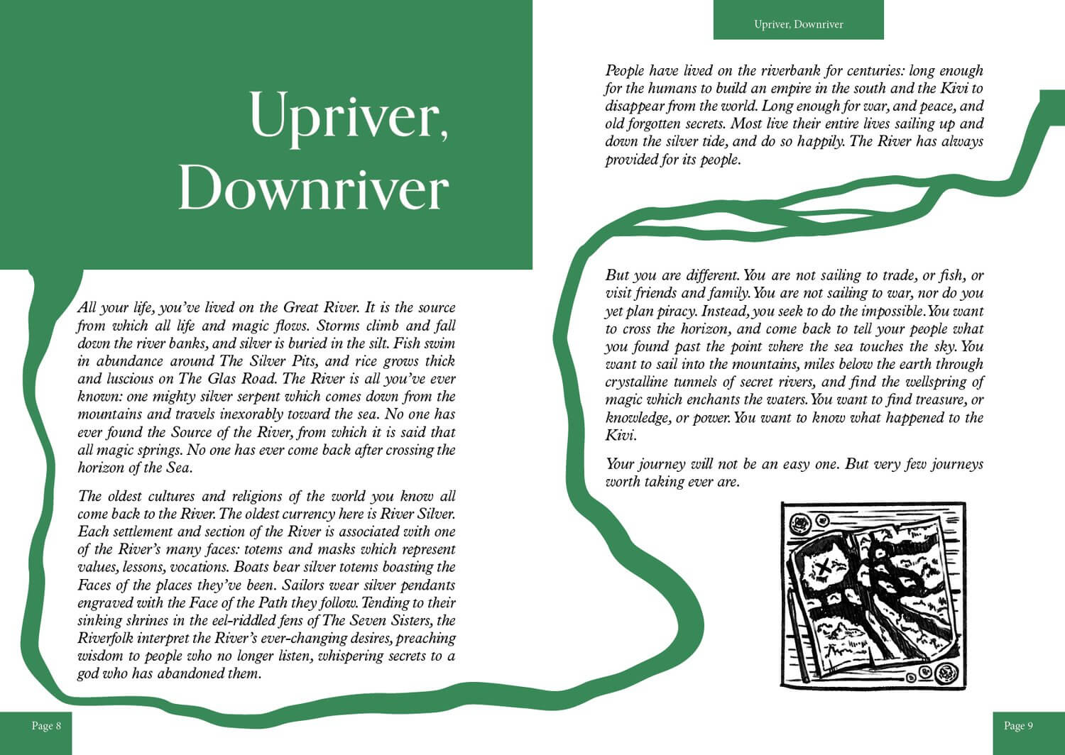 All Rolled Up Upriver Downriver RPG příručka vázaná