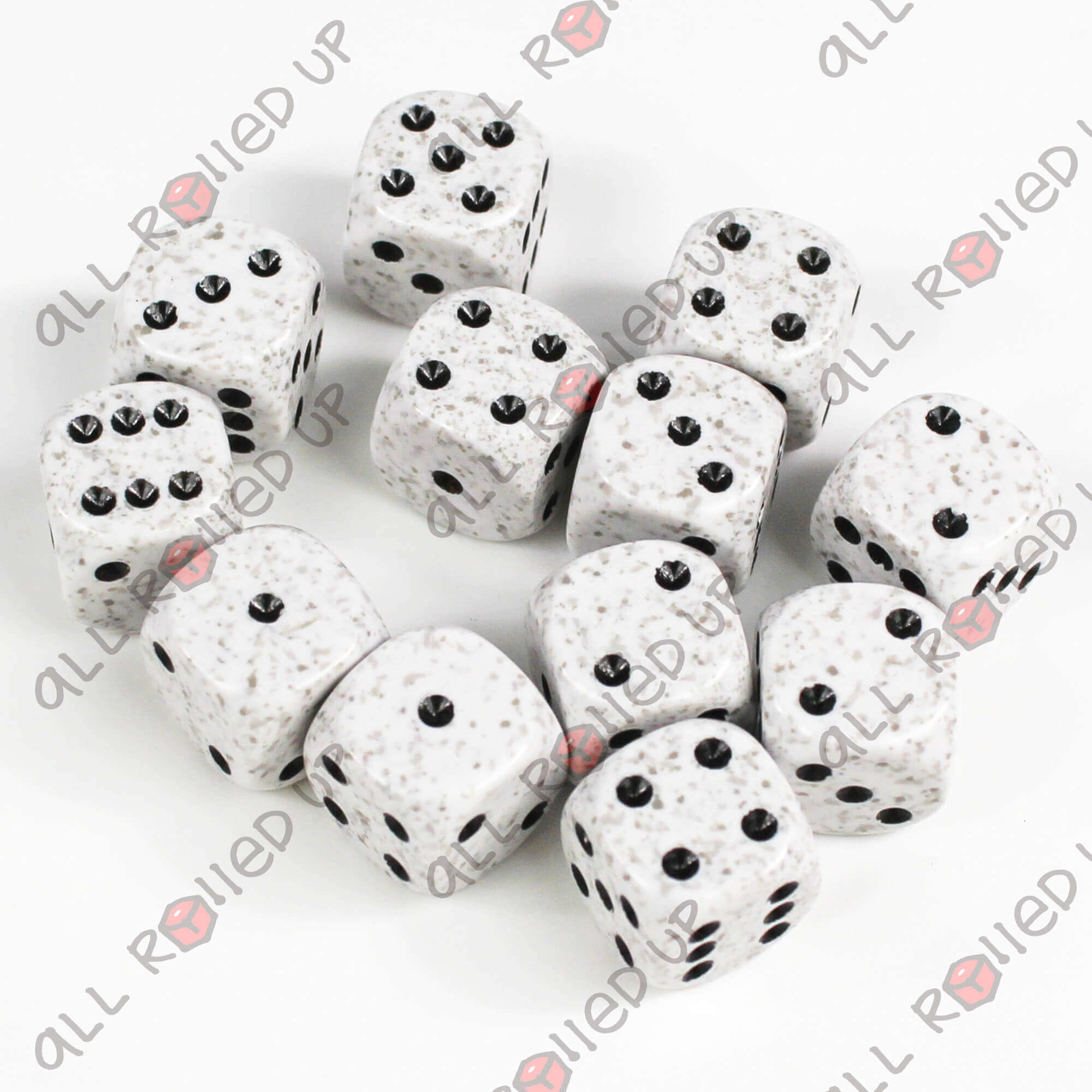 Chessex Speckled Arctic Camo sada kostek d6 12 ks