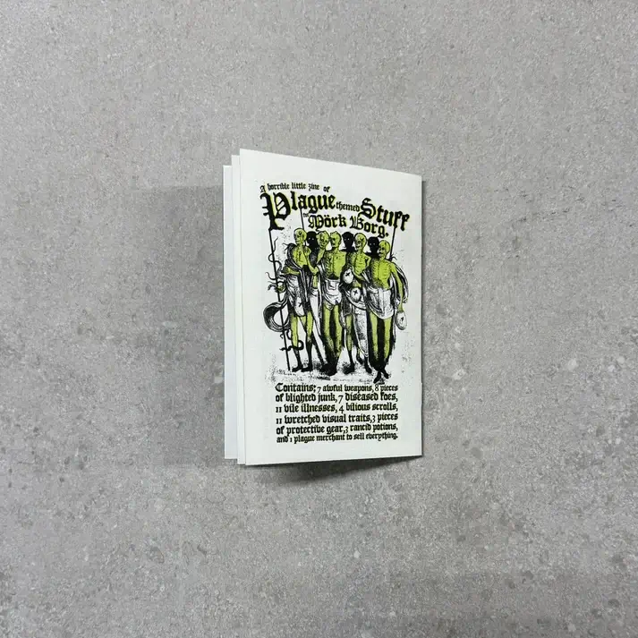 Pestilent Gifts zin příručka pro MÖRK BORG A6