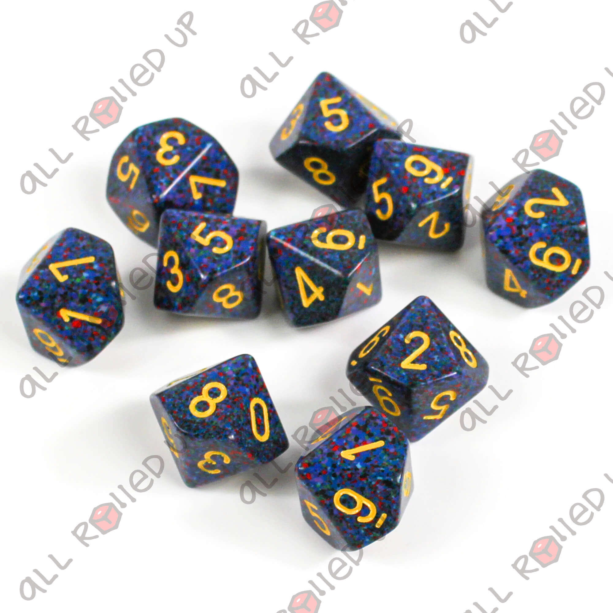 Chessex Speckled Twilight sada kostek D10 10 ks