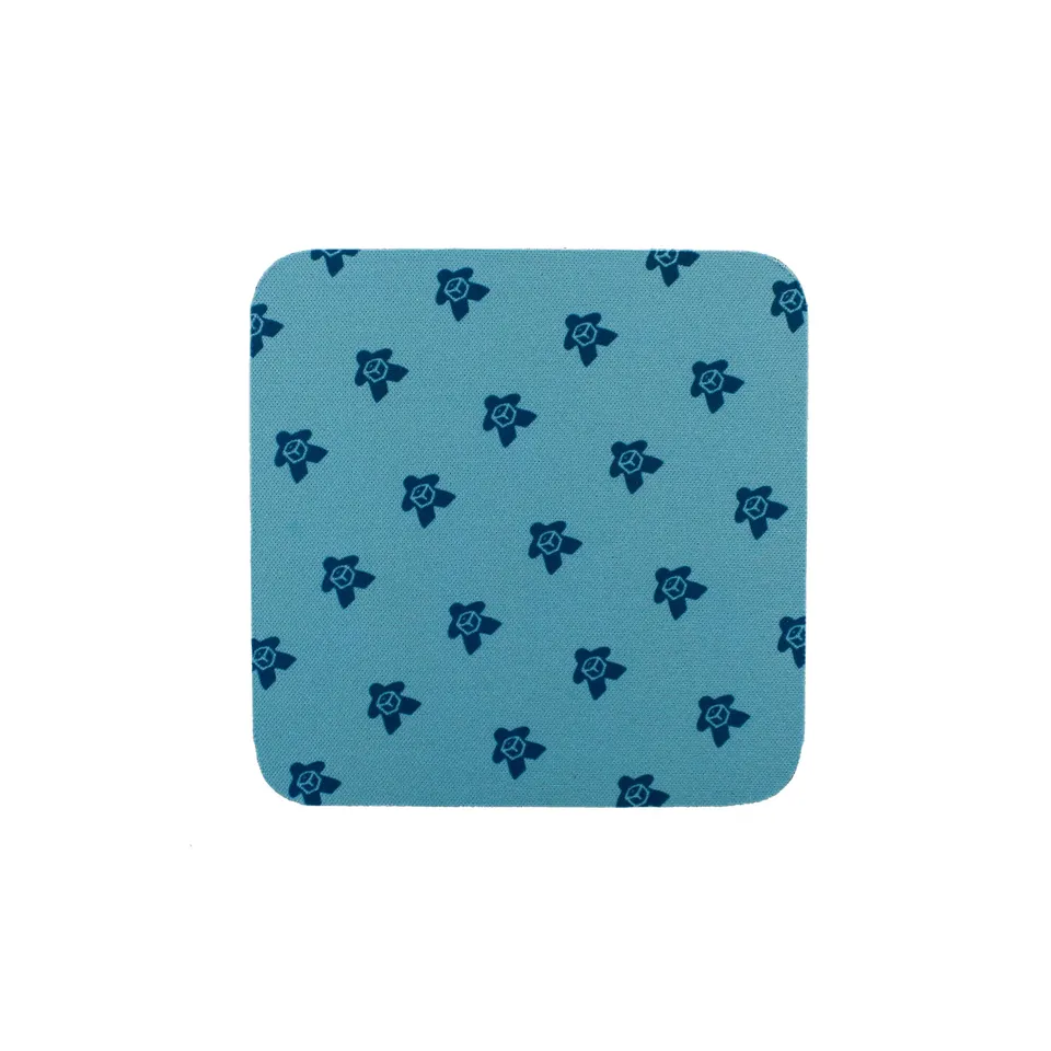 All Rolled Up Meeple Blue neoprenový podtácek 102 mm